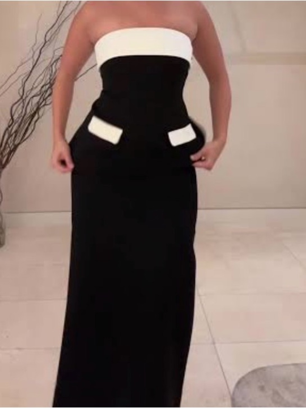Meshki Micah Suiting Maxi Skirt